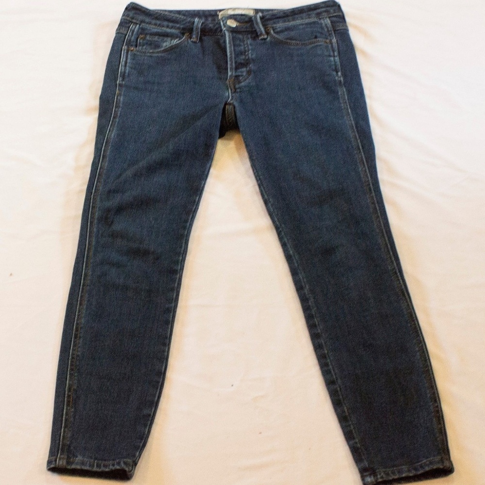 FREE PEOPLE WOMEN JEANS Sz 25W X 27L BUTTON FLY
